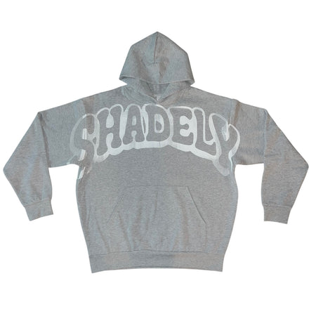 Shadely Painters Print Heather Grey Hooded Sweatshirt